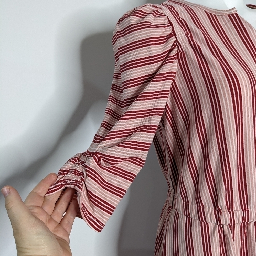 Matilda Jane McIntosh red pink striped dress S - Picture 6 of 11